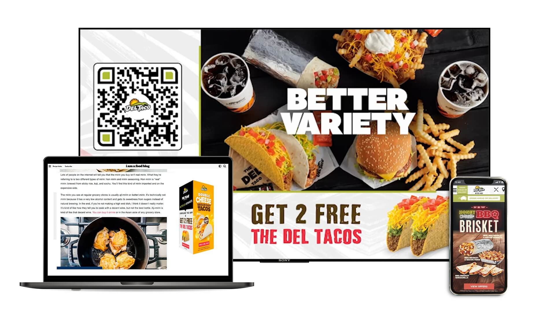 The Flavor of Success: Del Taco's Better Mex Campaign with VDO.AI's Advanced Display and CTV Ads