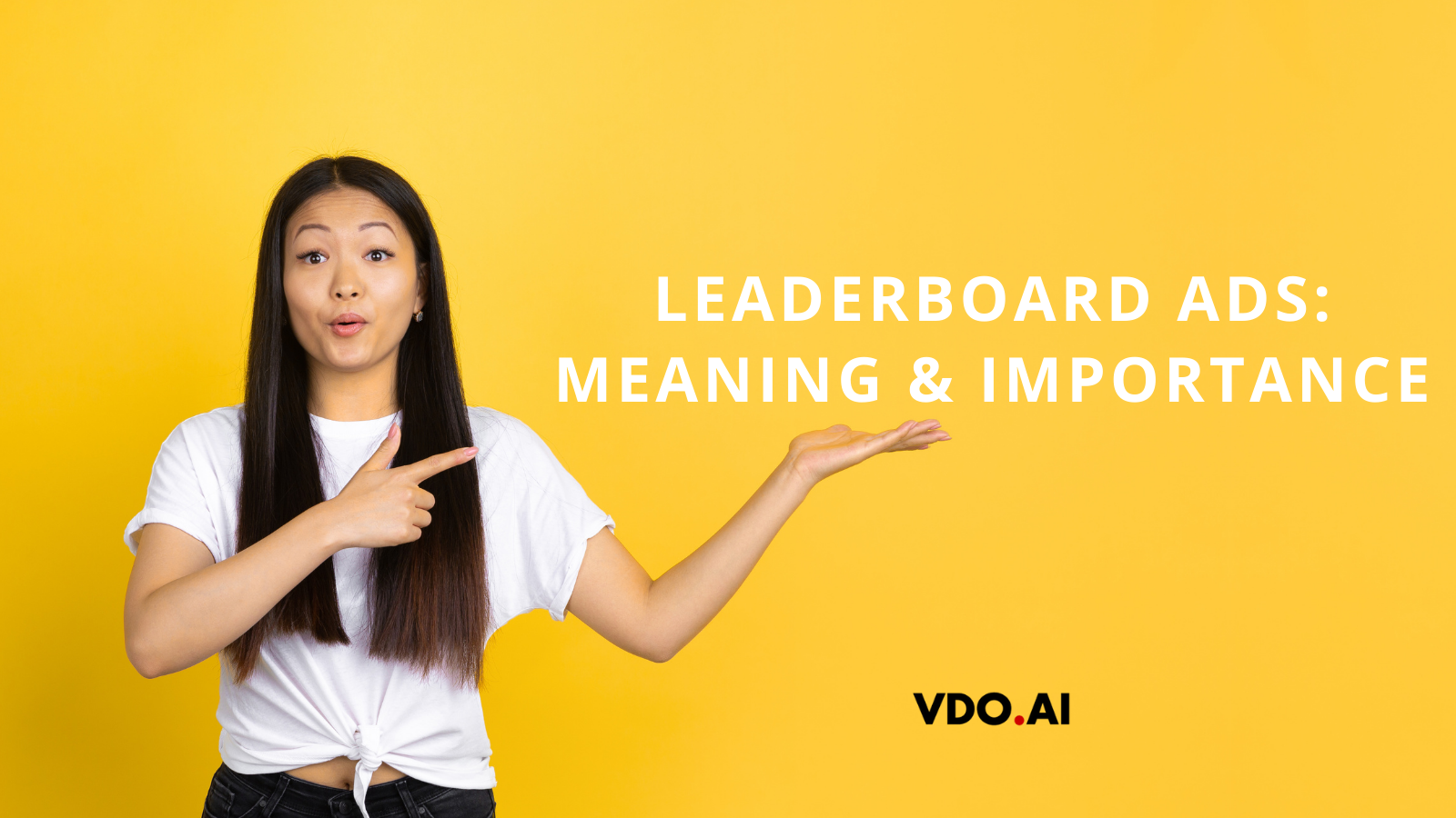 What does leaderboard term mean in display advertising?